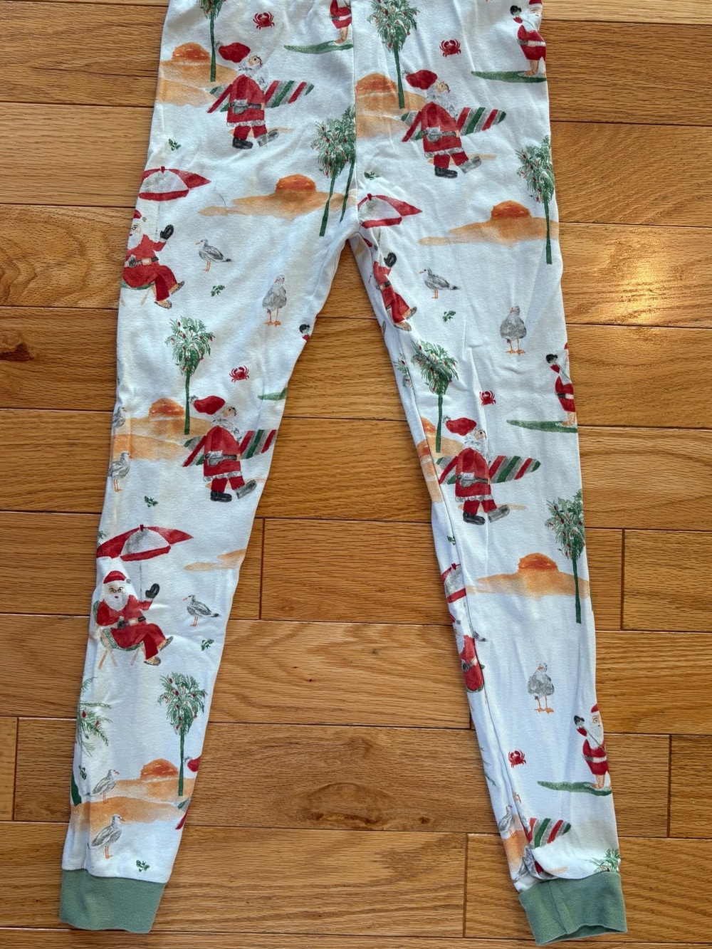 Burt's Bees 2-Piece Pajama Set Unisex Kids 10Y Christmas Santa Holiday - Picture 6 of 7
